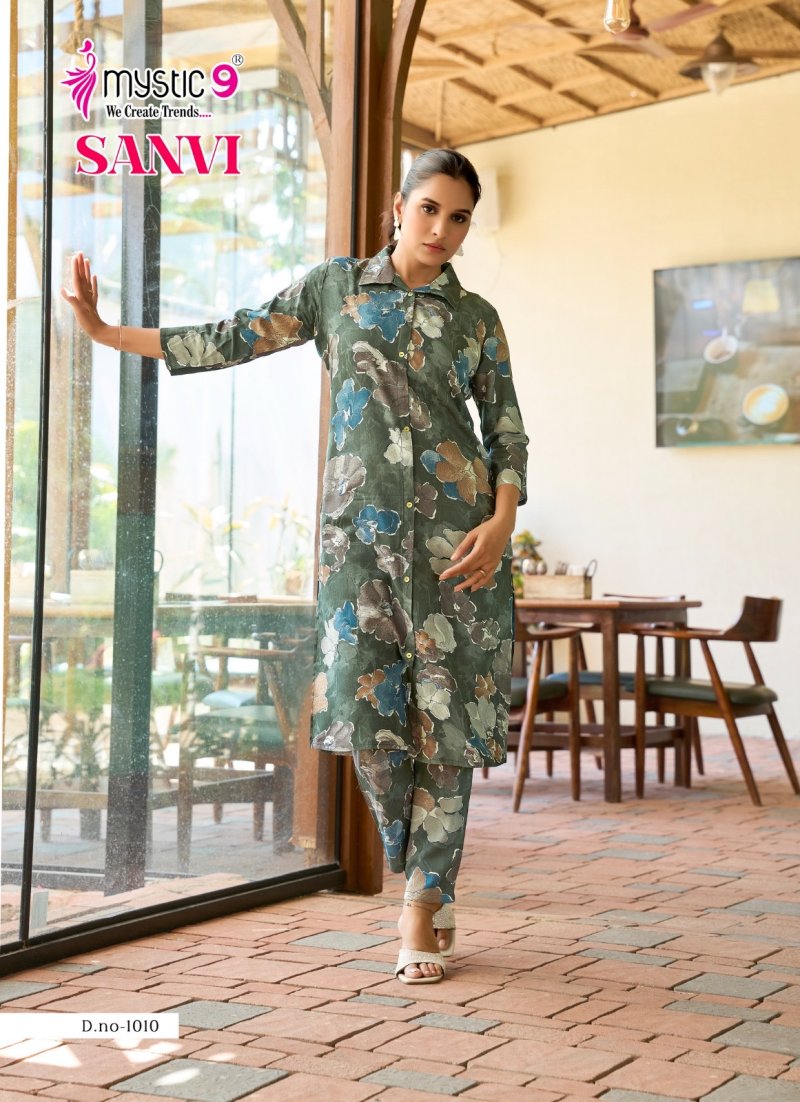 Saanvi Vol 1 By Mystic 9 Viscose Printed Co Ord Set
